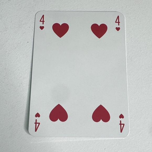 Louis Vuitton Playing Card - 4 Red Heart
